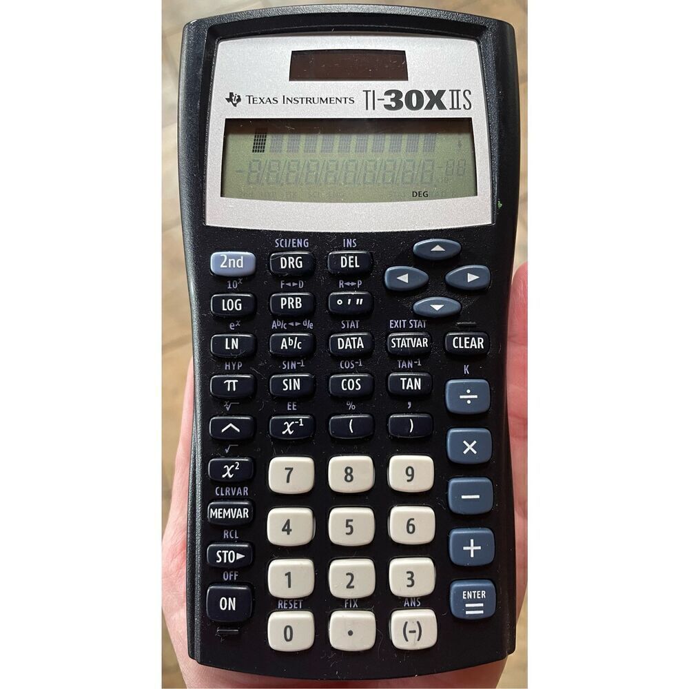 Texas Instruments TI-30X IIS 2-Line Scientific Calculator - Blue - Tested - Picture 4 of 4